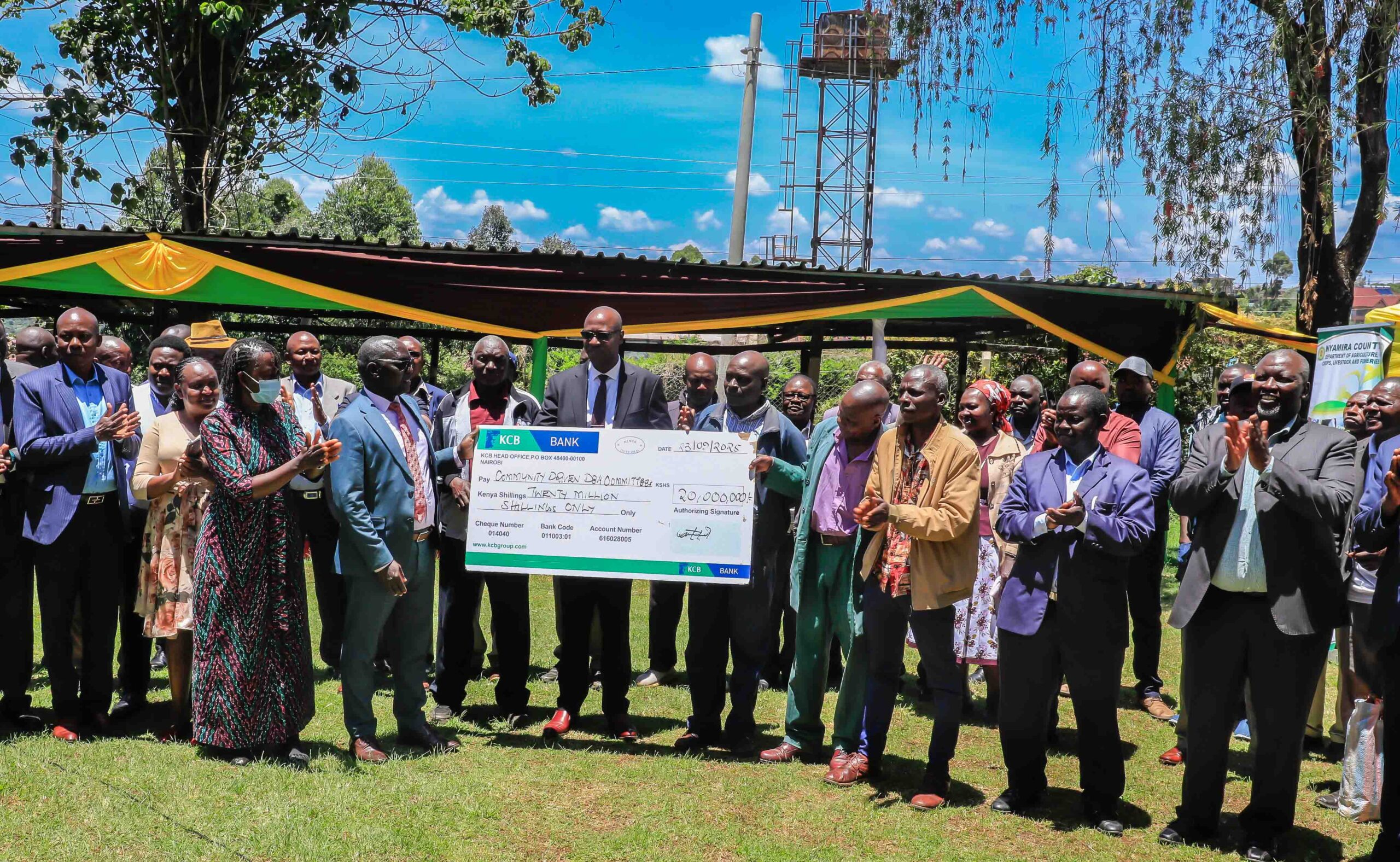 Nyamira County issues checques worth 20 million to Saccos